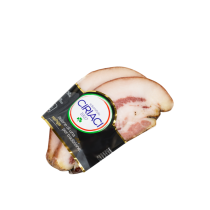 Guanciale a fette